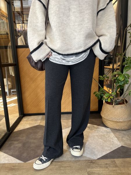 Dm118.閉眼入包色！磨絨顯瘦棉神褲 