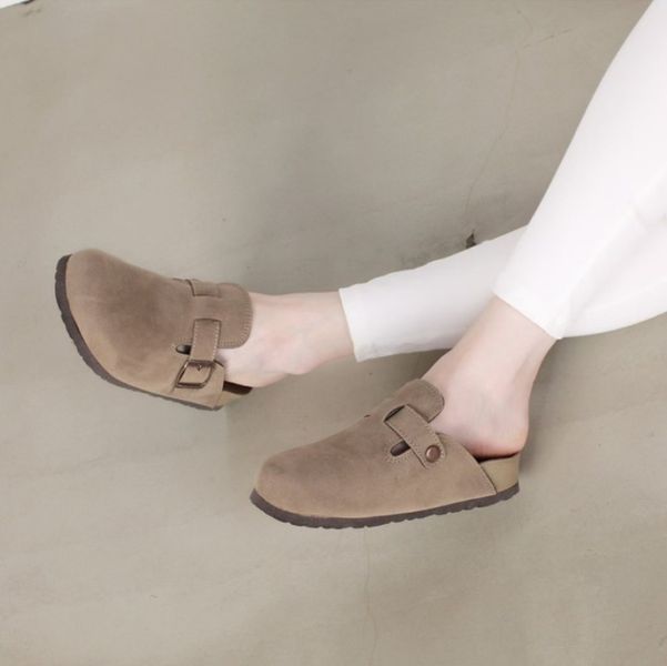 Jn126.超輕量扣環包頭鞋 