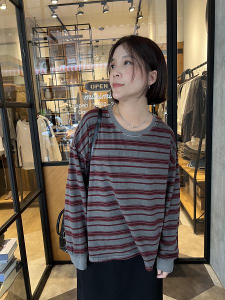 St02.愛牌家配色好美條紋t 