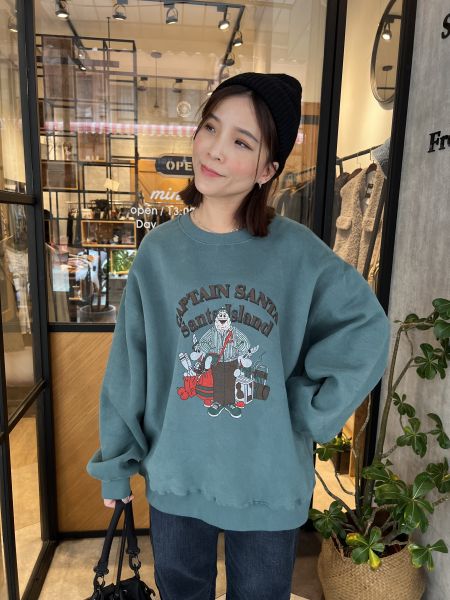 Dc109.室友共穿時髦聖誕老人大學t 