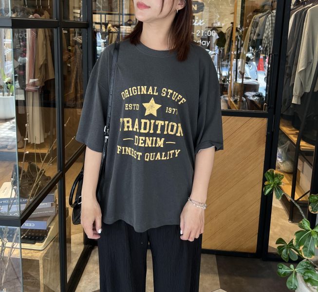 Ap405.質感水洗星星t 