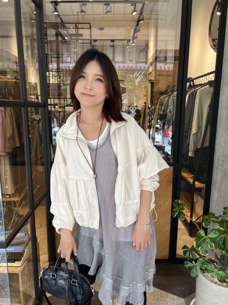 Ap411.超美不對稱拼蕾絲層次洋 