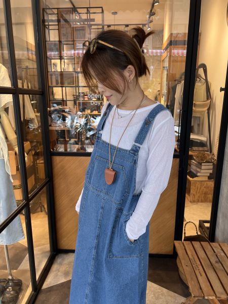 At925.超美牛仔吊帶裙 