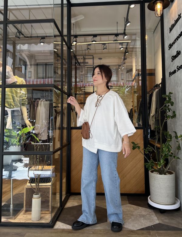 Mh310.最愛k牌家車線剪裁上衣 