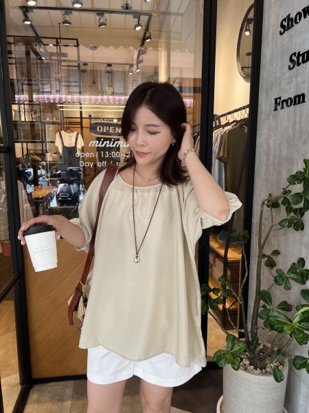 Js08.簡約輕柔美小姊姊上衣 