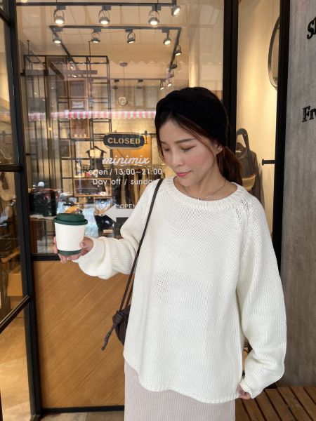 Nv109.美版簡約鉤針上衣 