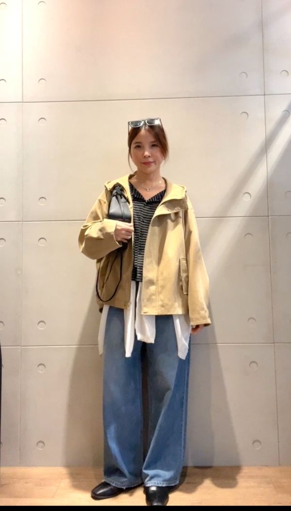At918.秋日最美連帽風衣外套 