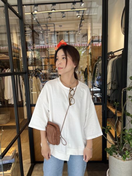 Mh310.最愛k牌家車線剪裁上衣 