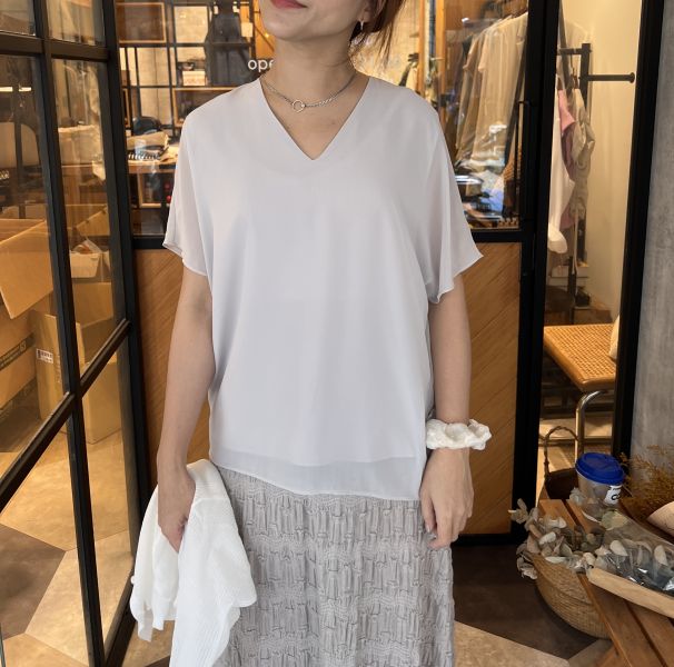 JL715.質感S家顯瘦v領紡衫 