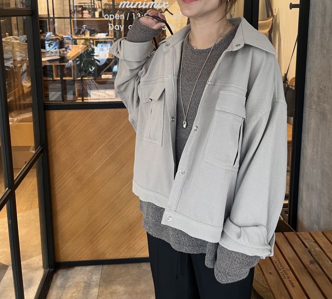 At915.軟料口袋斜紋夾克！ 