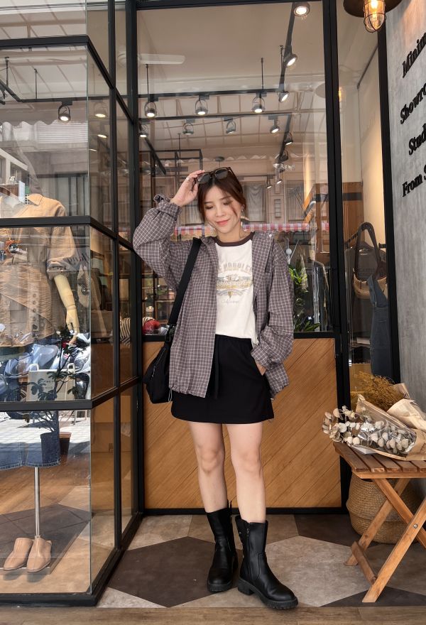 At919.質感連帽襯衫罩衫