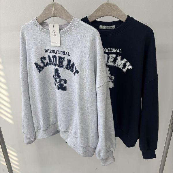 Sp116.（必買）可配套裝春款大學t/深藍 