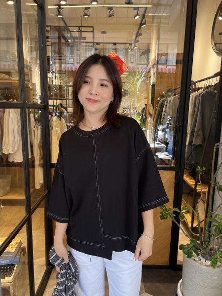 Mh310.最愛k牌家車線剪裁上衣 