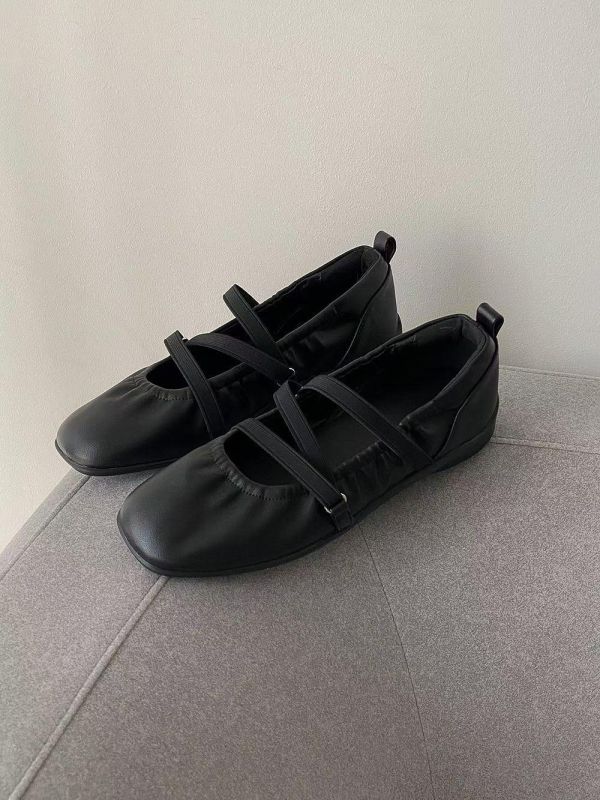 Mh328.軟皮彈性繞帶娃娃鞋 