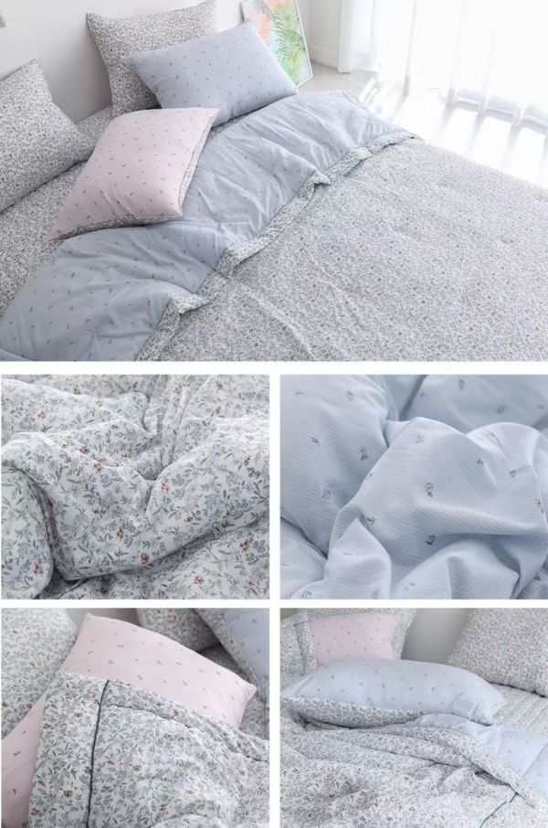 Kg70. 100%莫代爾/花園小灰兔四季被/藍色 