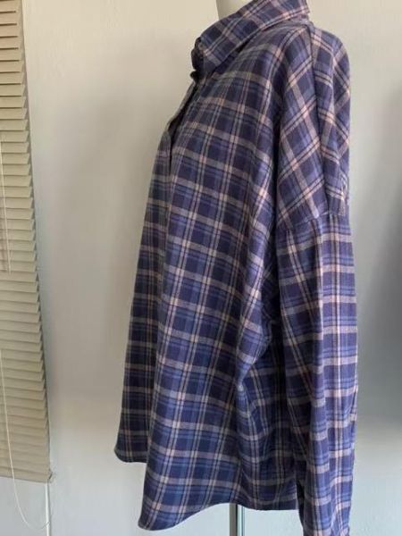 Sp111.藍莓果醬格子襯衫 