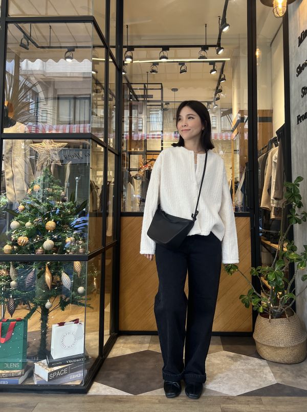 Dm107. 小香風毛海開釦上衣 