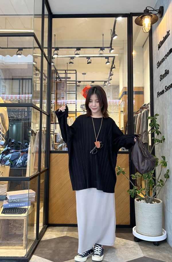 Ma318.質感s家皺摺慵懶上衣 