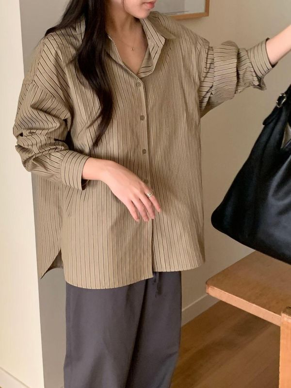 Ma317.經典質感直條衫 