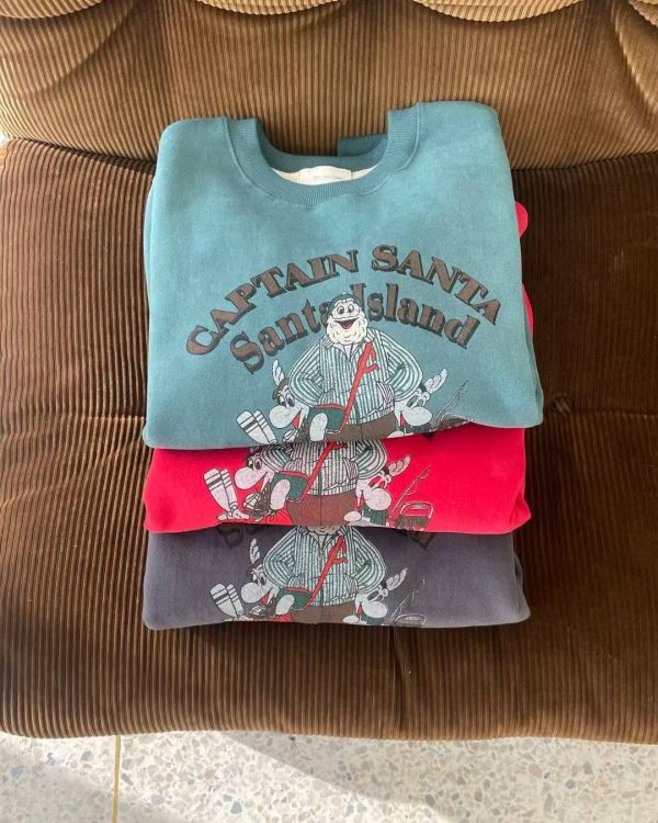 Dc109.室友共穿時髦聖誕老人大學t 