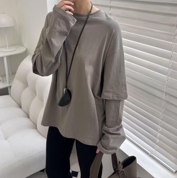 Ma304.必買質感接袖t 