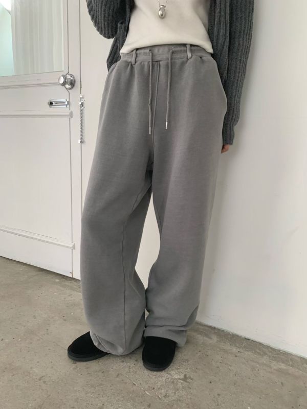 Nn112.長腿水洗處理棉褲 