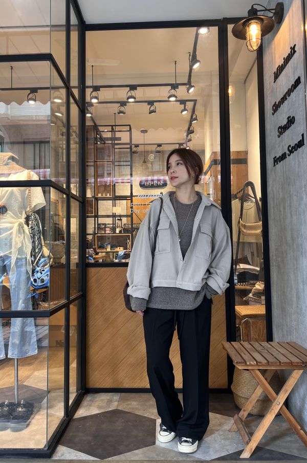 At915.軟料口袋斜紋夾克！ 