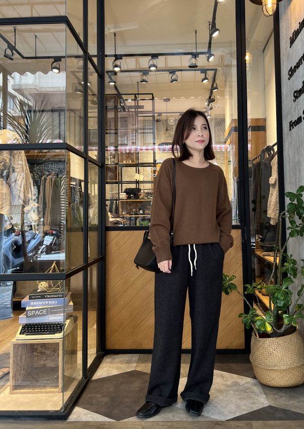 Dc118.必買彈性毛料神褲 