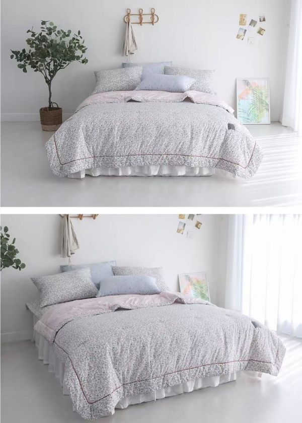 Kg71.100%莫代爾/花園小灰兔四季被/粉色 