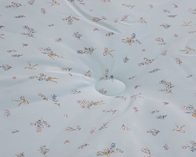 Kg62.膠原蛋白天絲蝴蝶結花語四季被/藍色 