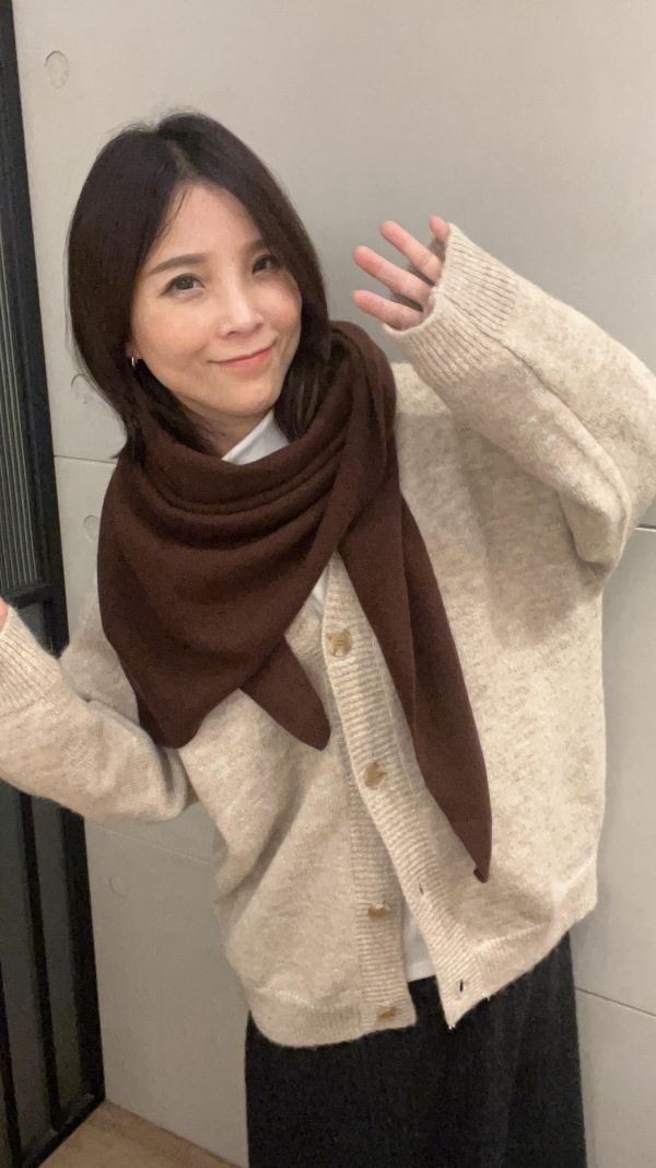 Sp127.100%羊絨披肩圍巾 