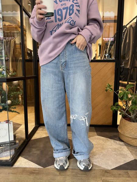 Jn115.p牌家超好看不是真破牛仔褲 