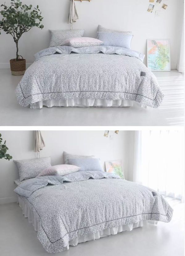 Kg70. 100%莫代爾/花園小灰兔四季被/藍色 