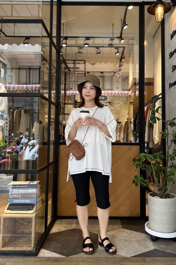 My518.舒服超彈五分修腿褲 