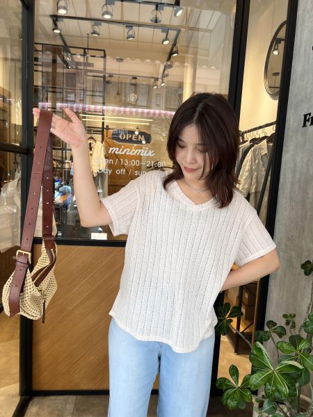 Mb09.質感檔口亞麻鉤針t 