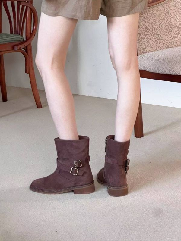Nv125.超好看麂皮靴 