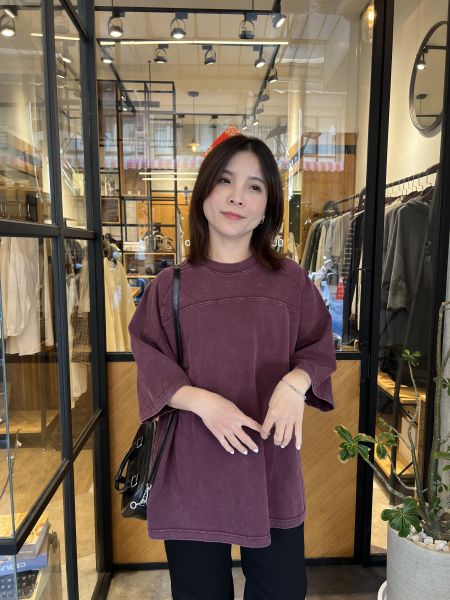 Mh307.無肩線美色水洗t 