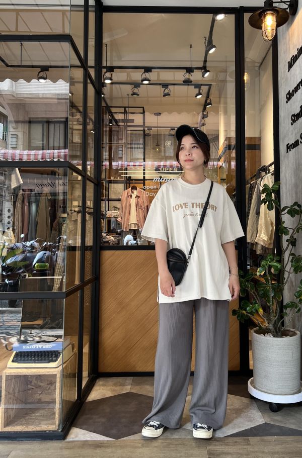 Ai09.Love水洗質感長版t 