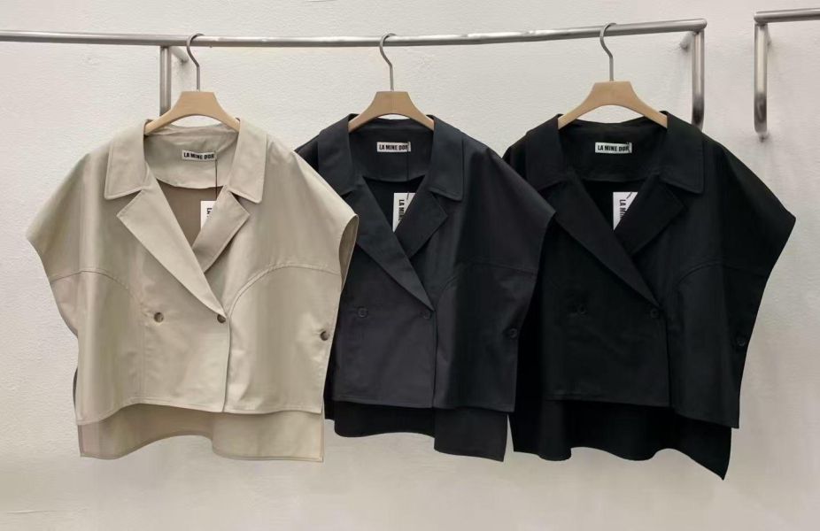 Ap421.設計師檔口斗篷風衣 