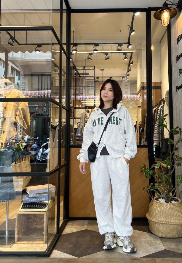 Ma312.薄款休閒帽外套裝 