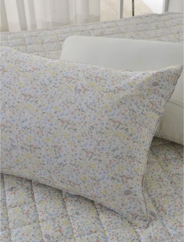 kg90.花語拼短絨毛四季厚被/綠花 