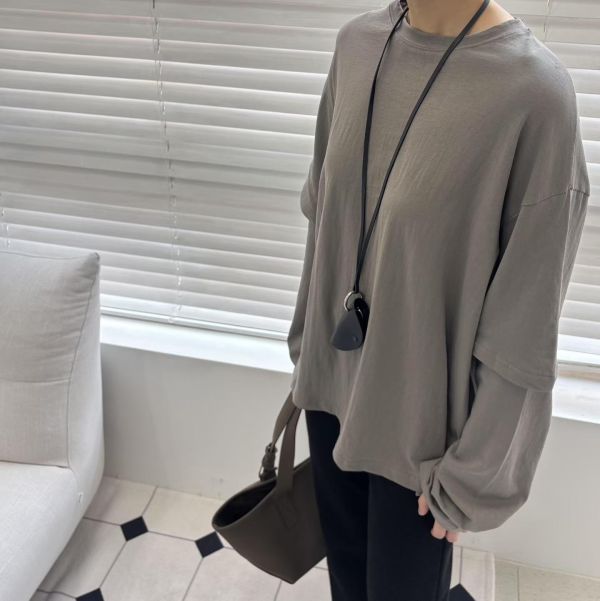 Ma304.必買質感接袖t 