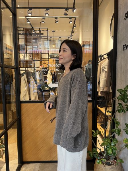 Dm106.附披肩慵懶QQ毛衣 