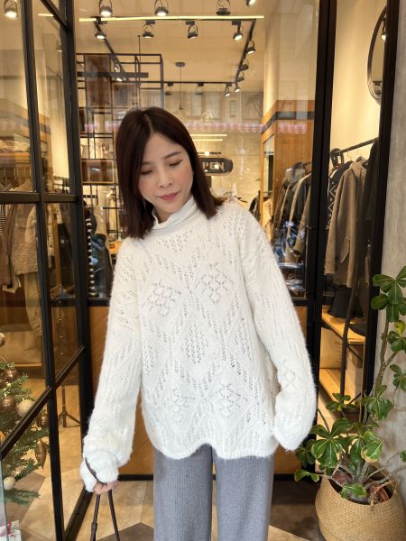 Jn104.自帶溫柔編織鉤針毛衣 