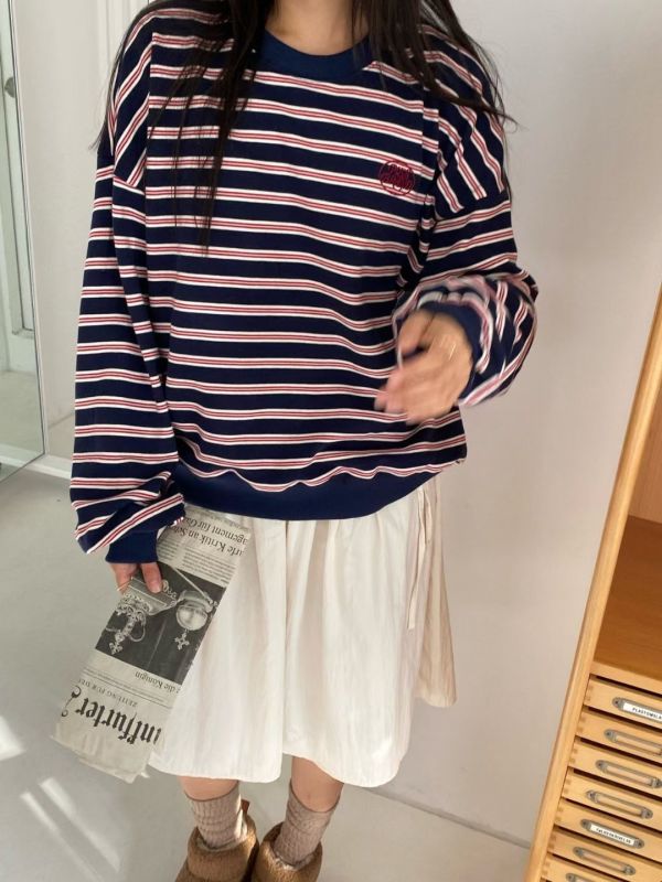 Nv103.好看配色條紋mtm 