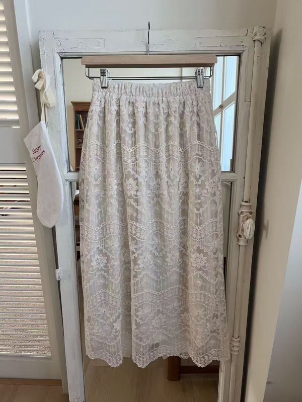 Dc119.超美雕花層次裙 