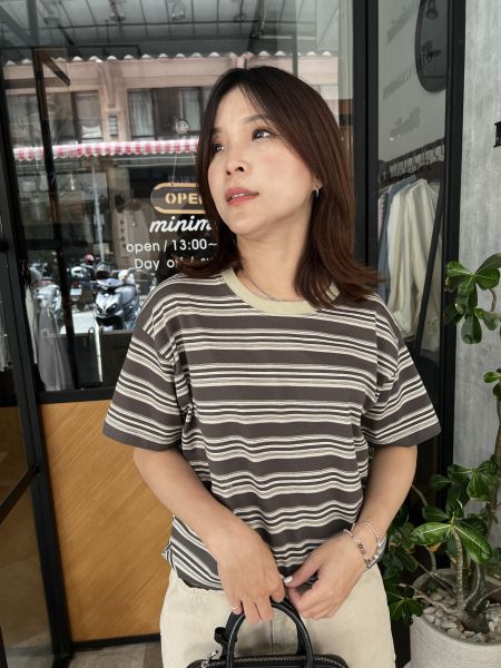 My505.顏色好美條紋t 