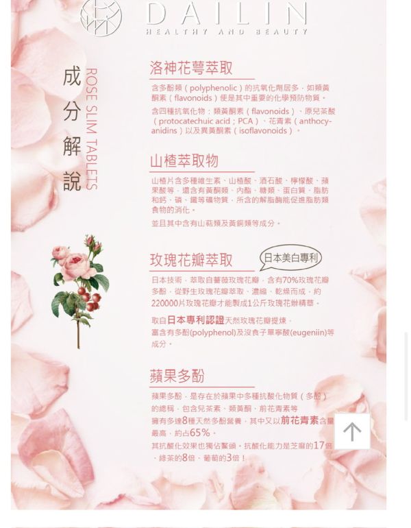 玫瑰纖仙錠（三入組） 