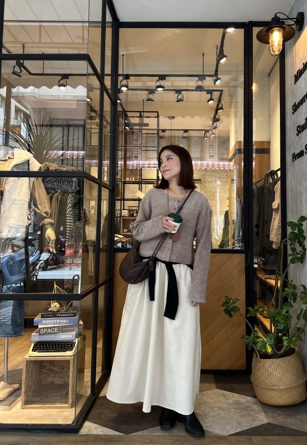 Dc103.完美比例混羊毛開釦衫 