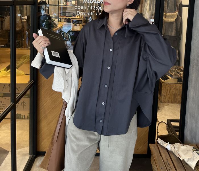 Nv120.設計愛牌檔口剪裁襯衫 